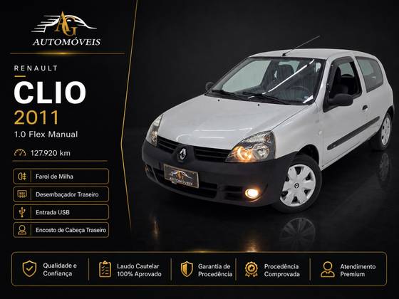 RENAULT CLIO 1.0 16V FLEX 2P MANUAL RENAULT CLIO 1.0 16V FLEX 2P MANUAL